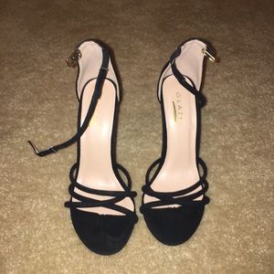 Black Strappy Heels
